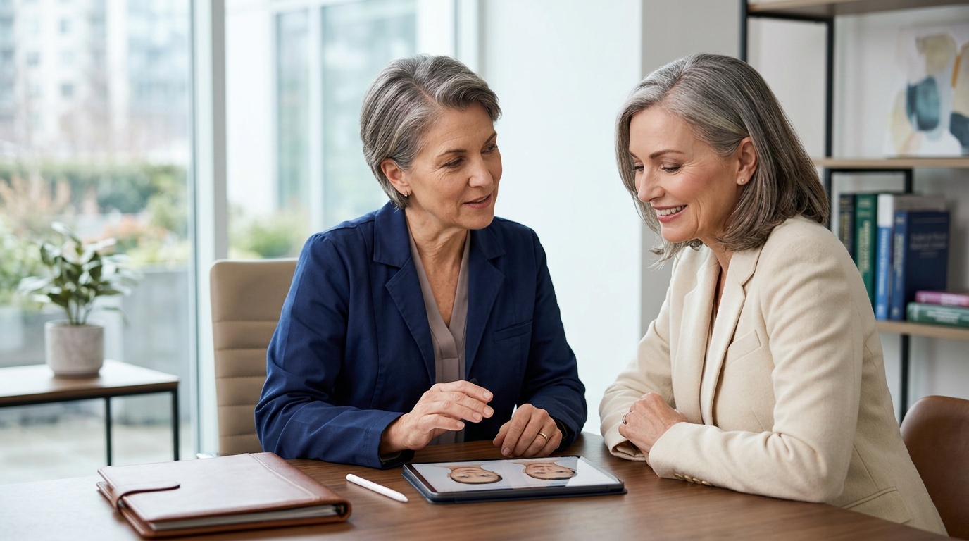 Consultation for choosing a Mini Facelift surgeon