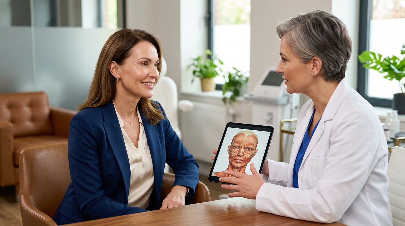 Patient consultation about deep plane facelift planning and cost