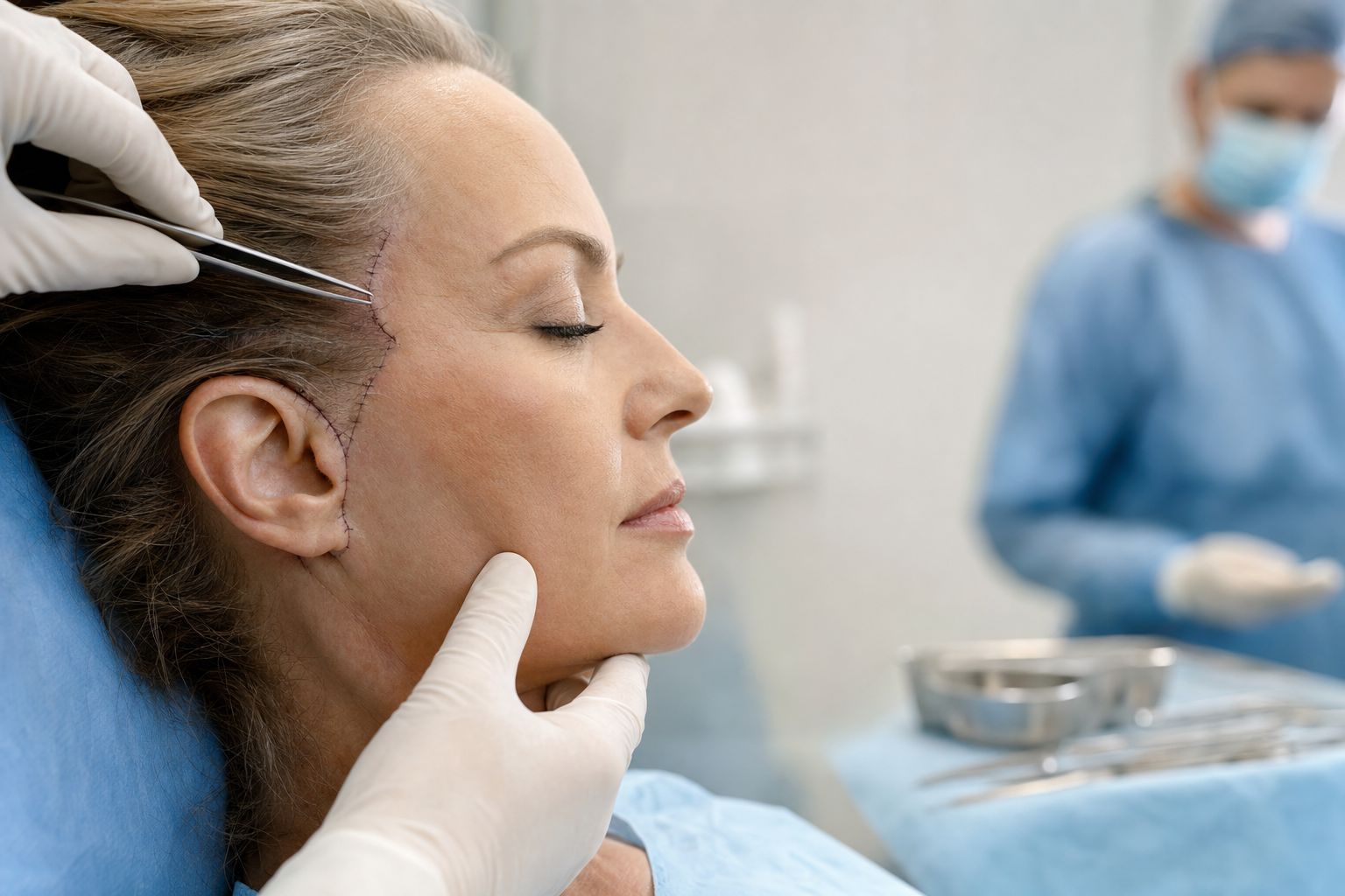 Deep Plane Facelift Stitches: Types, Placement, and When They're Removed