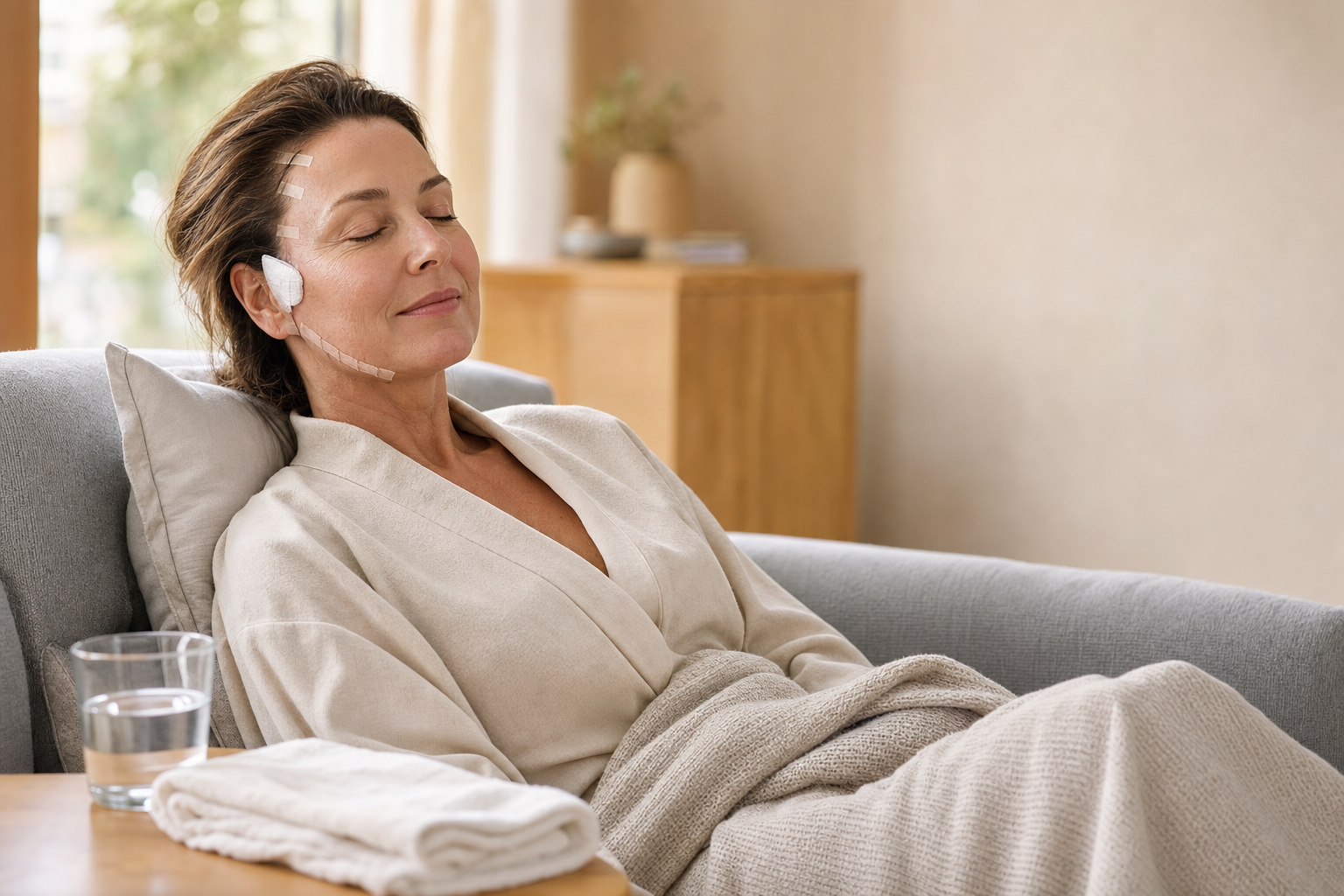 how long does a mini facelift take to heal